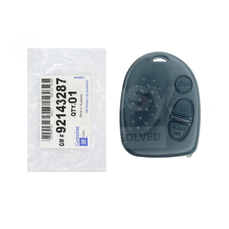 HOLDEN Commodore/Calais 1997-2007 Original 3 Buttons Remote Key Head 304MHz 92049154/92143287