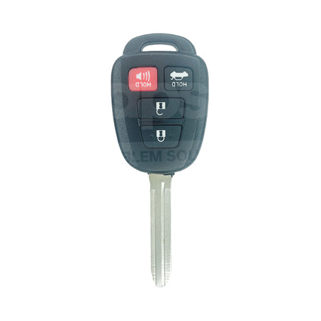 TOYOTA Corolla/Yaris 2014-2021 3+1 Buttons Remote Key 314MHz 89070-52D70