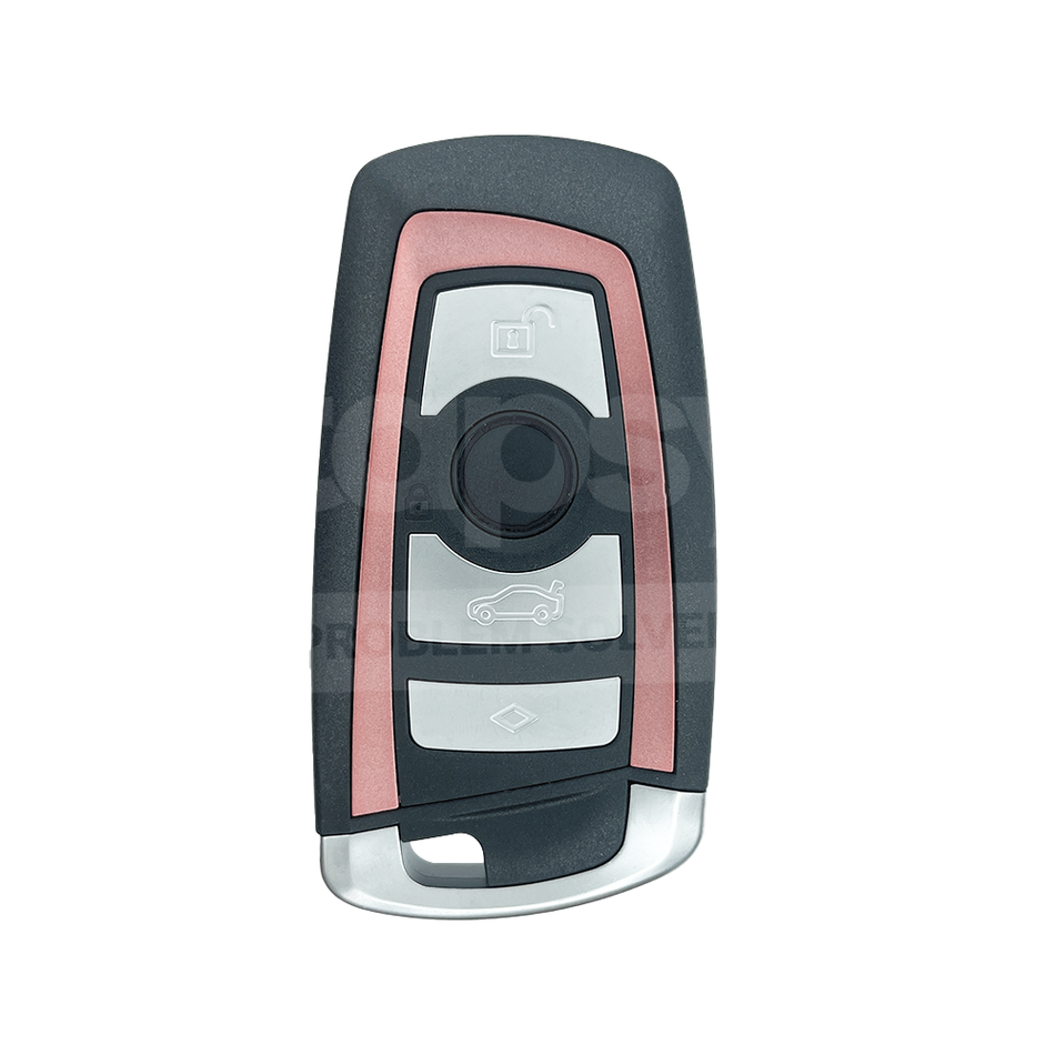 BMW CAS4 System 4 Buttons Smart Remote Key ID49 434MHz Red