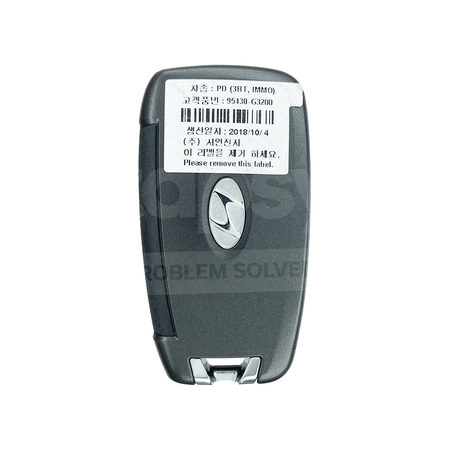 HYUNDAI i30 2017-2023 Original 3 Buttons Flip Remote Key 433MHz 95430-G3200 FCC ID: OKA-450T