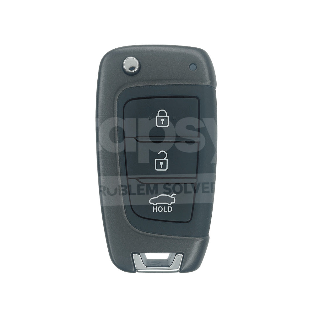 Hyundai 2017 3 Buttons Flip Remote Key Shell/Case KIA9 Blade