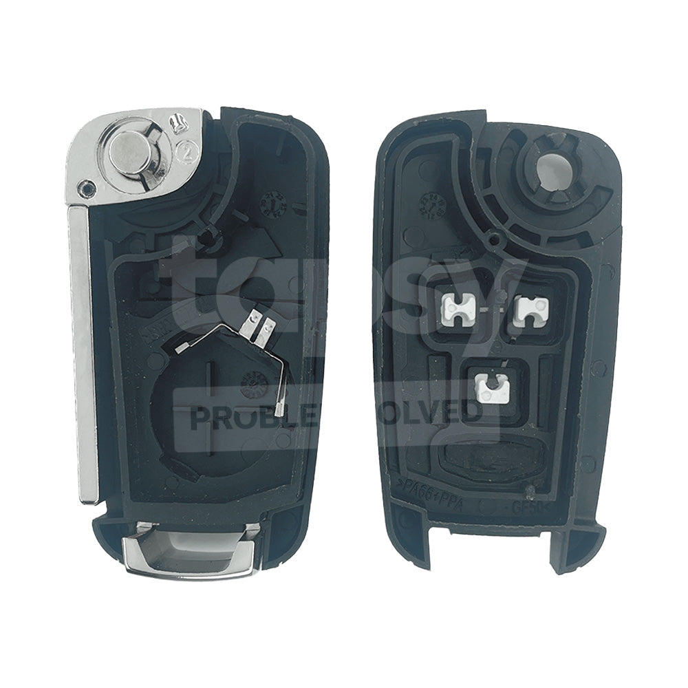 HOLDEN 3 Buttons With Remote Start Flip/Smart Remote Key Shell/Case HU100 Blade