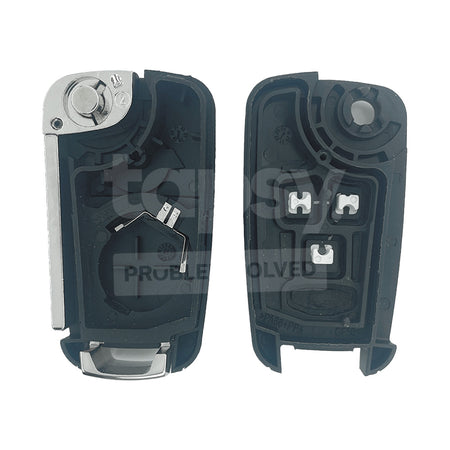 HOLDEN 3 Buttons With Remote Start Flip/Smart Remote Key Shell/Case HU100 Blade