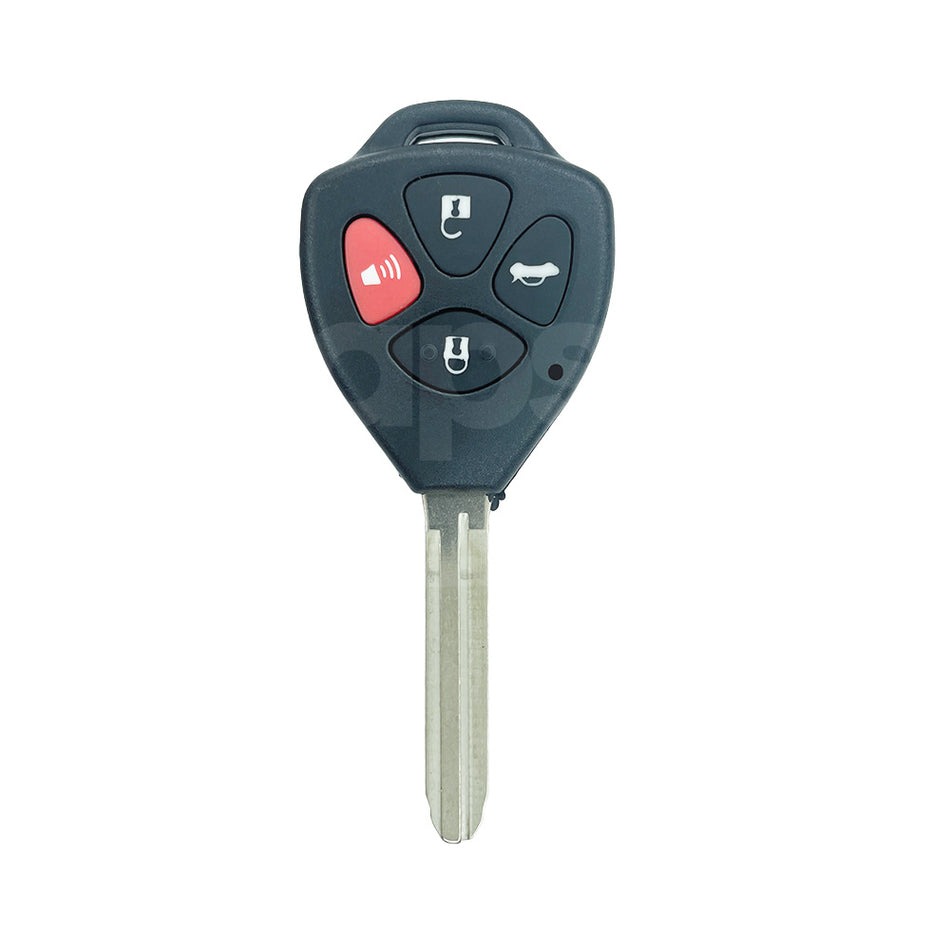 Toyota Camry/Corolla 4 Buttons TOY43 Blade Remote Key Shell Trunk/Panic