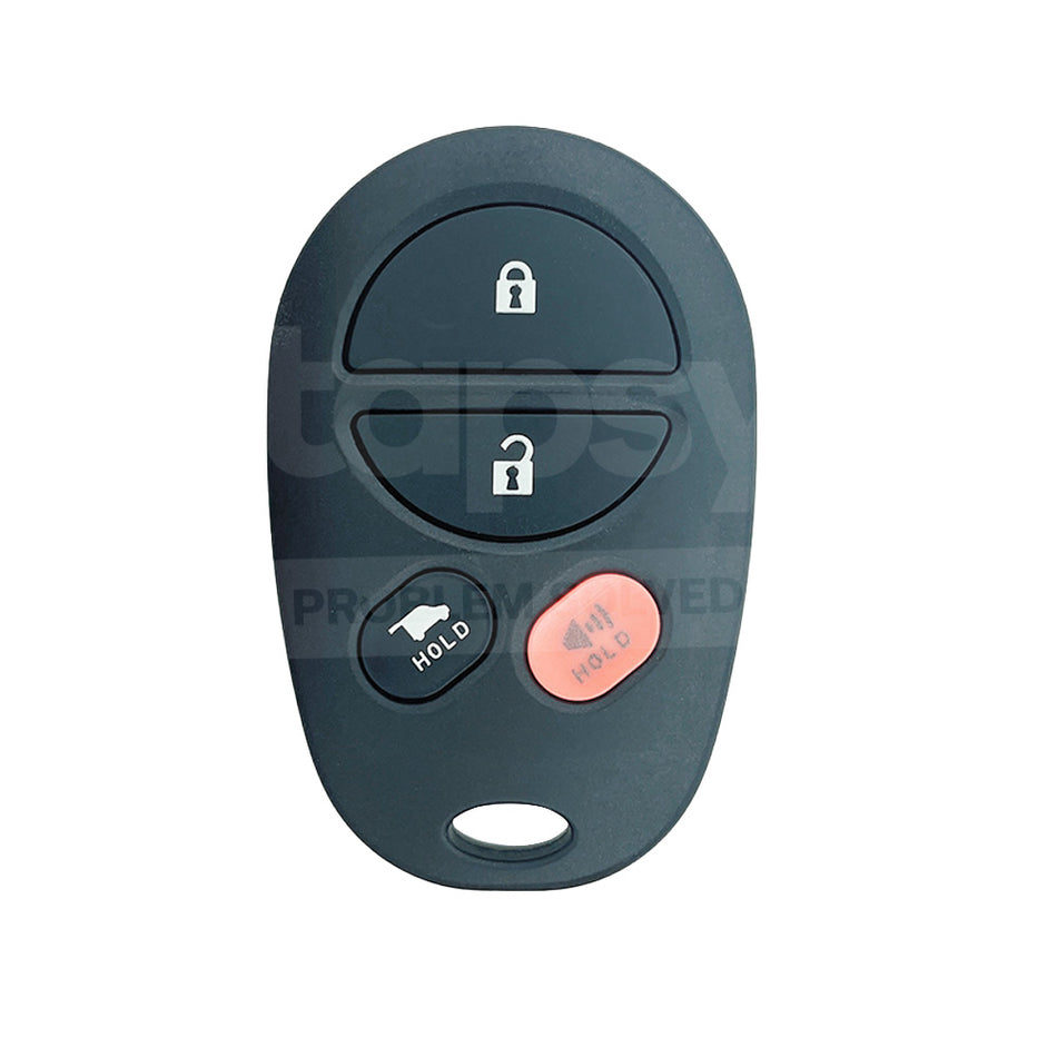 Toyota Sequoia 4 Buttons Remote Key Shell