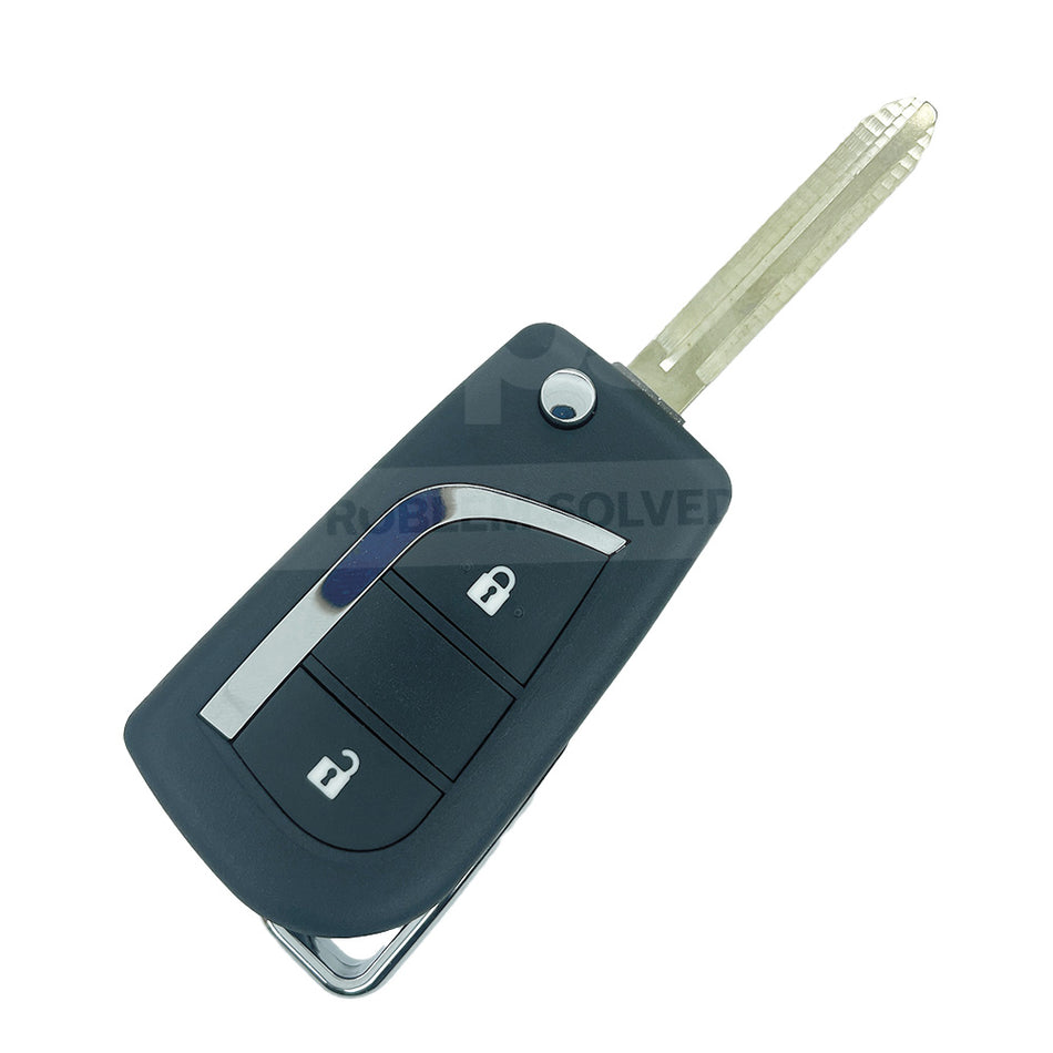 Toyota 2 Buttons TOY43 Blade Flip Remote Shell