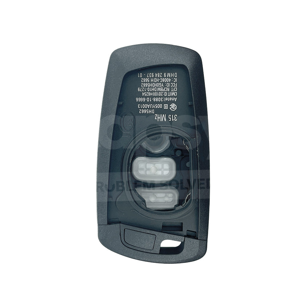 BMW 4 Buttons Smart Remote Key Shell/Case Red Colour With Emergency Blade