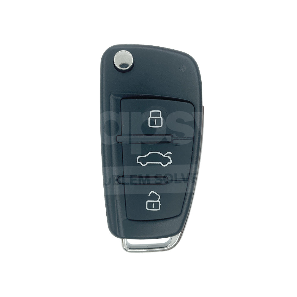 Audi 3 Buttons Flip Remote Shell With HU66 Blade