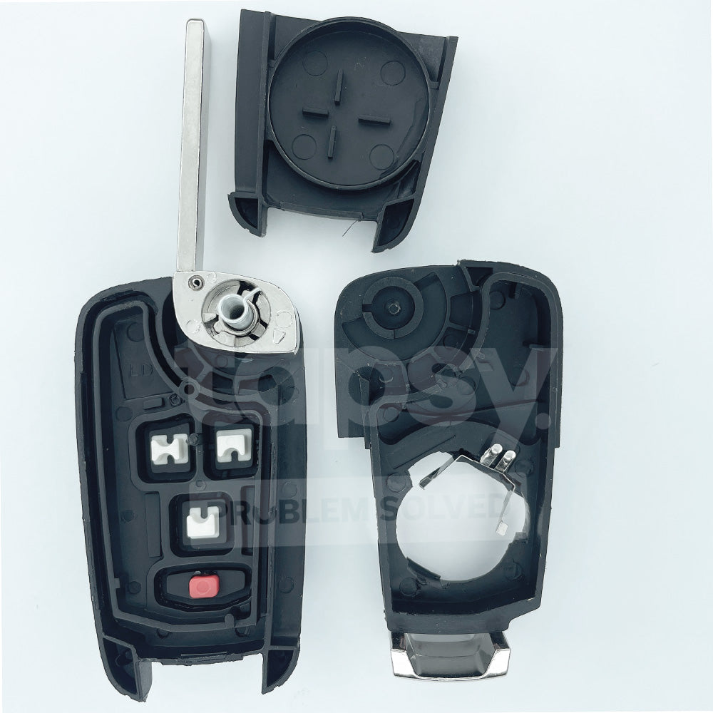 HOLDEN 3+1 Buttons With Trunk Flip/Smart Remote Key Shell/Case HU100 Blade