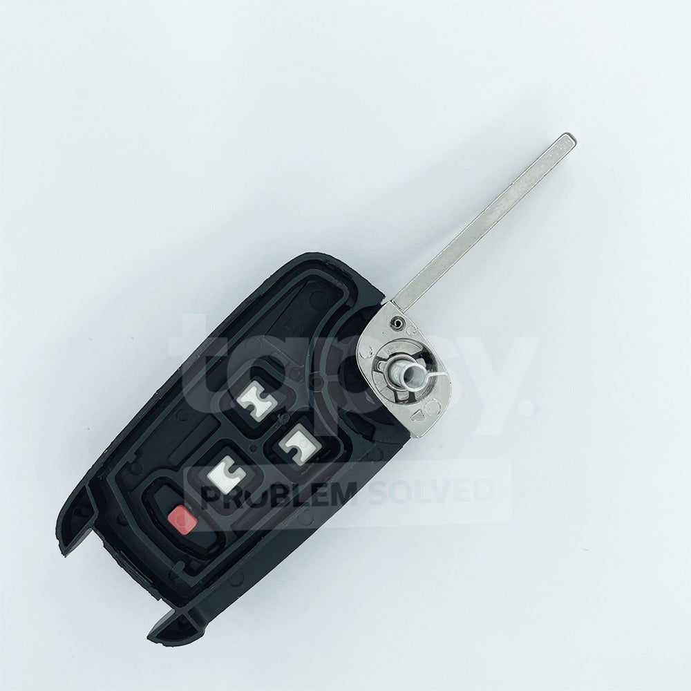 HOLDEN 3+1 Buttons With Trunk Flip/Smart Remote Key Shell/Case HU100 Blade