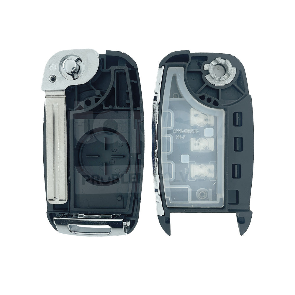 KIA 3 Buttons New Style Flip Remote Key Shell/Case TOY48 Blade