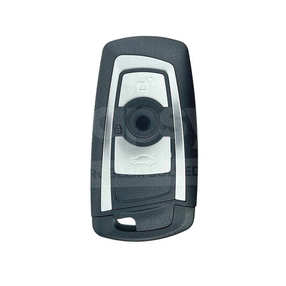 BMW 3 Buttons Smart Remote Key Shell/Case Silver Colour With Emergency Blade