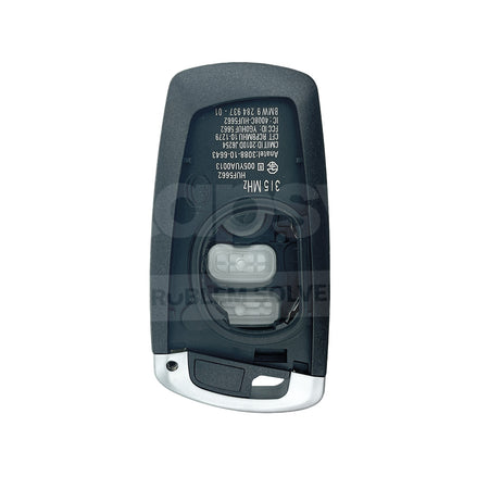BMW 4 Buttons Smart Remote Key Shell/Case Silver Colour With Emergency Blade