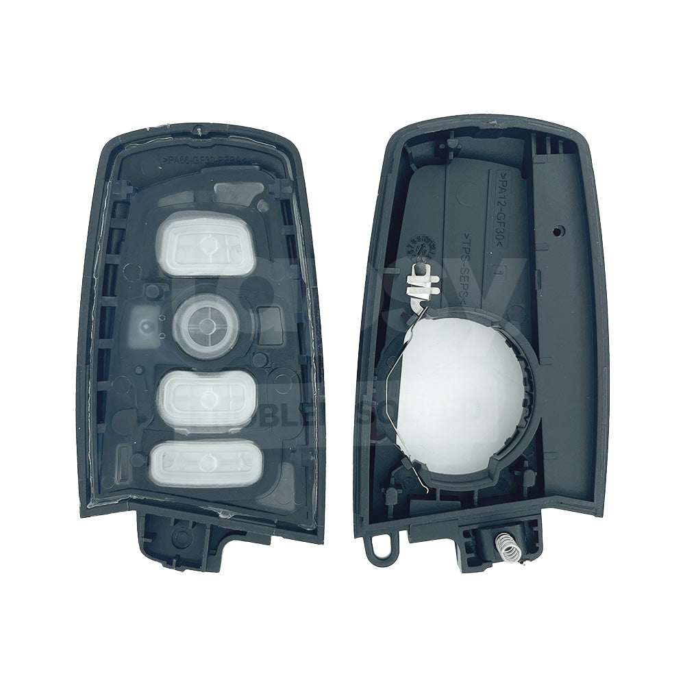 BMW 4 Buttons Smart Remote Key Shell/Case Silver Colour With Emergency Blade