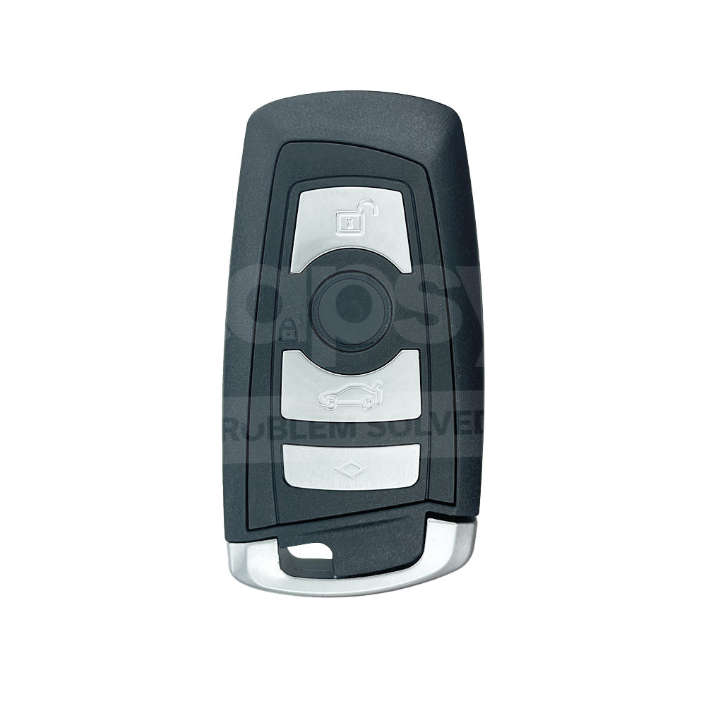 BMW 4 Buttons Smart Remote Key Shell/Case Black Colour With Emergency Blade
