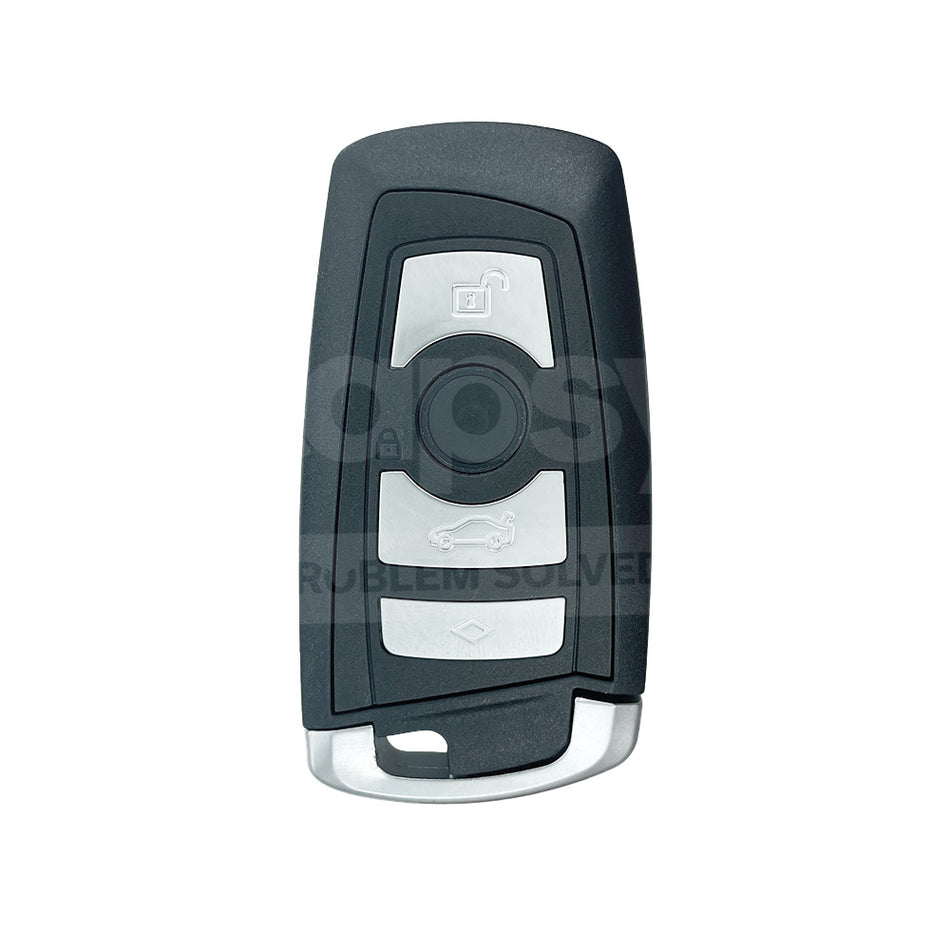 BMW 4 Buttons Smart Remote Key Shell/Case Black Colour With Emergency Blade