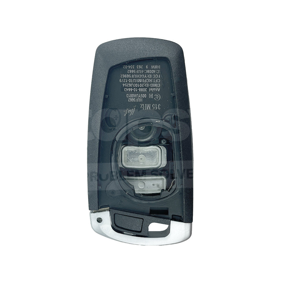 BMW 4 Buttons Smart Remote Key Shell/Case Black Colour With Emergency Blade