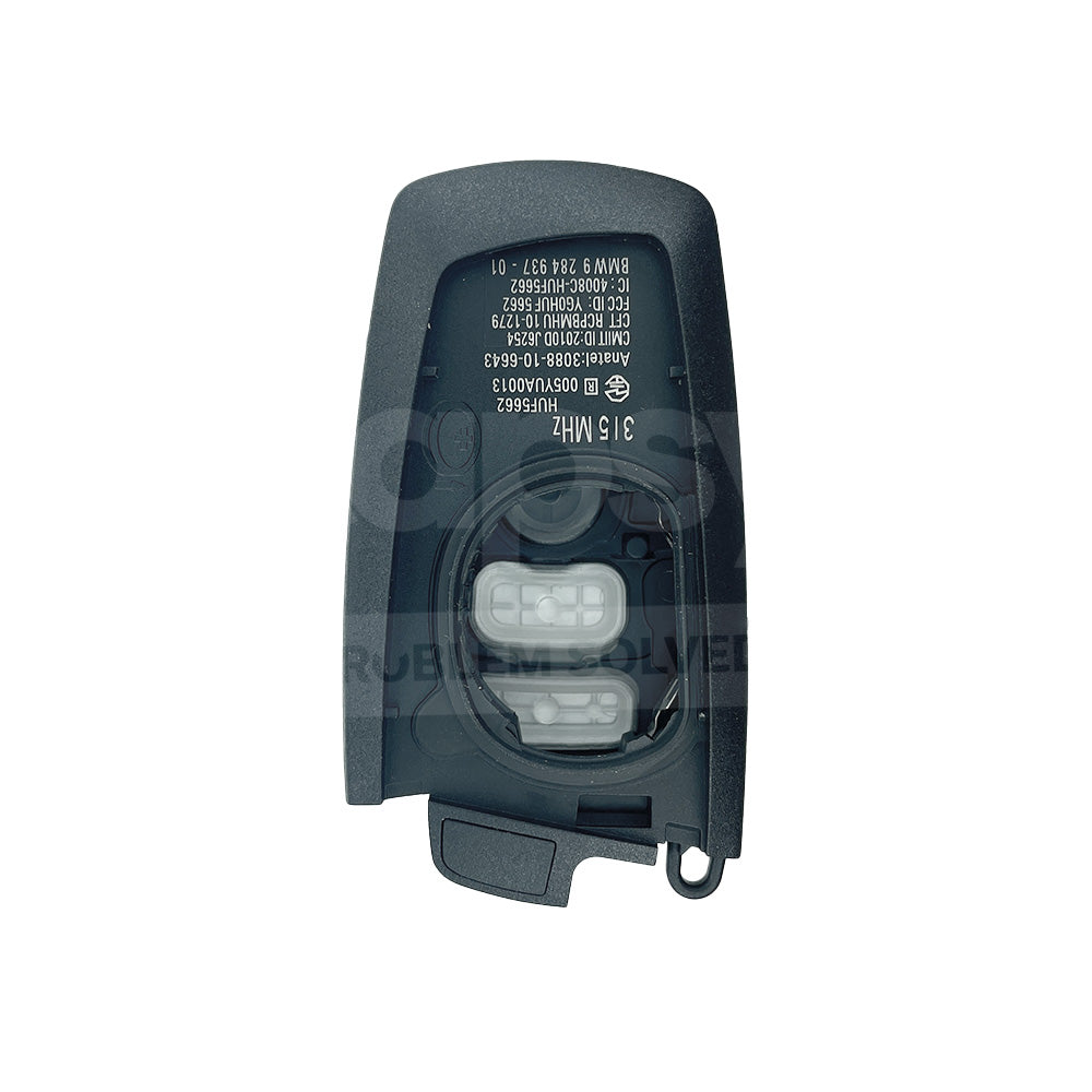 BMW 4 Buttons Smart Remote Key Shell/Case Black Colour With Emergency Blade