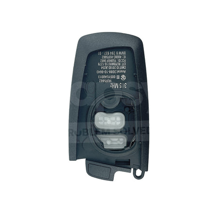 BMW 4 Buttons Smart Remote Key Shell/Case Black Colour With Emergency Blade