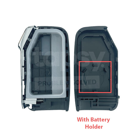 KIA 3 Side Buttons Smart Remote Key Shell/Case With KIA9TE Emergency Blade(With Battery Holder)