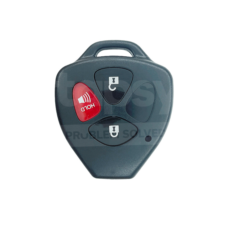Toyota 3 Buttons Remote Shell Head Panic (No Key Cutting Required)