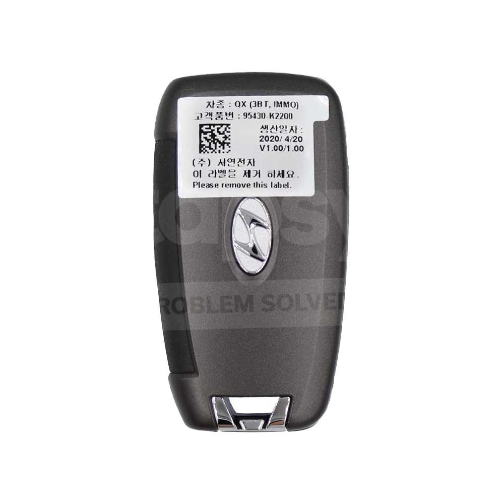 HYUNDAI Venue 2019-2022 Original 3 Buttons Flip Remote Key 95430-K2200 FCC ID: SY5FD1GRGE03