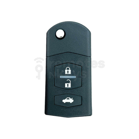 Mazda 3 Buttons Remote Key Shell/Case MAZ24R With Short Battery Holder