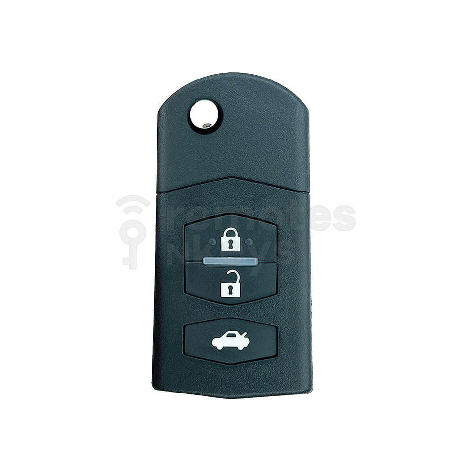 Mazda 3 Buttons Remote Key Shell/Case MAZ24R With Short Battery Holder
