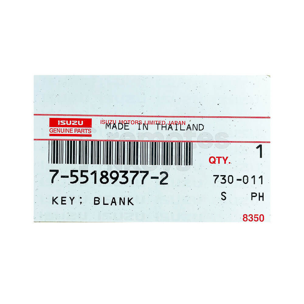 Isuzu MU-X/D-Max 2020-2024  Genuine 2 Buttons Remote Key 8975025901