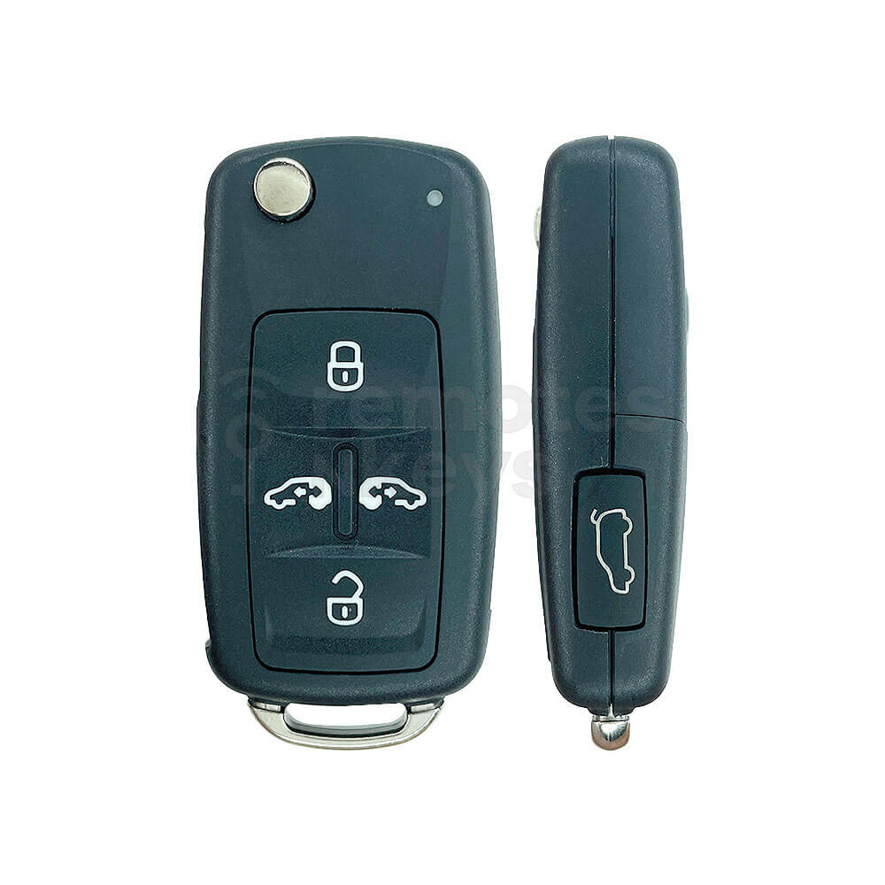 Volkswagen Multivan/Transporter 2016-2020 5 Buttons Flip Remote Key 43 ...