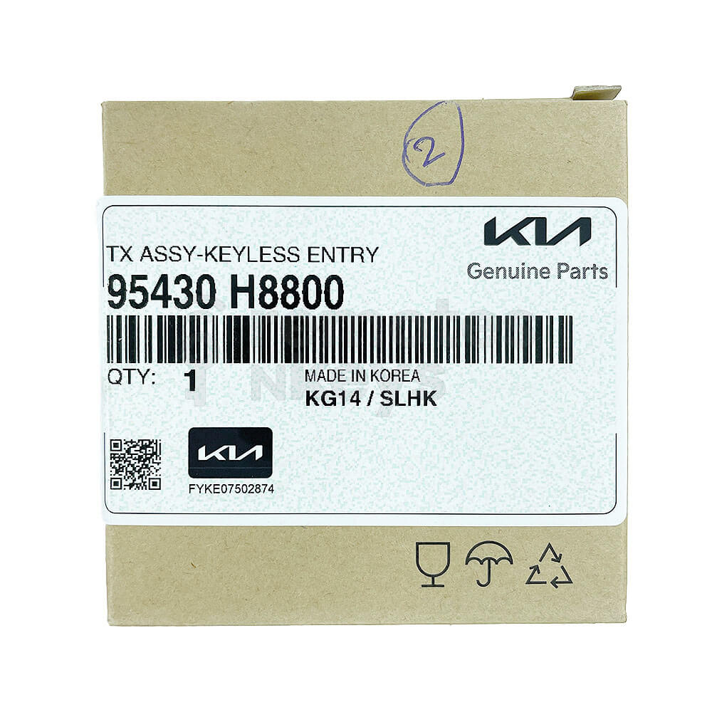 Kia Rio/ Stonic 2025 Genuine 3 Buttons Flip Remote Key 8A 433MHz 95430-H8800 FCC ID: SYEC3TX1908