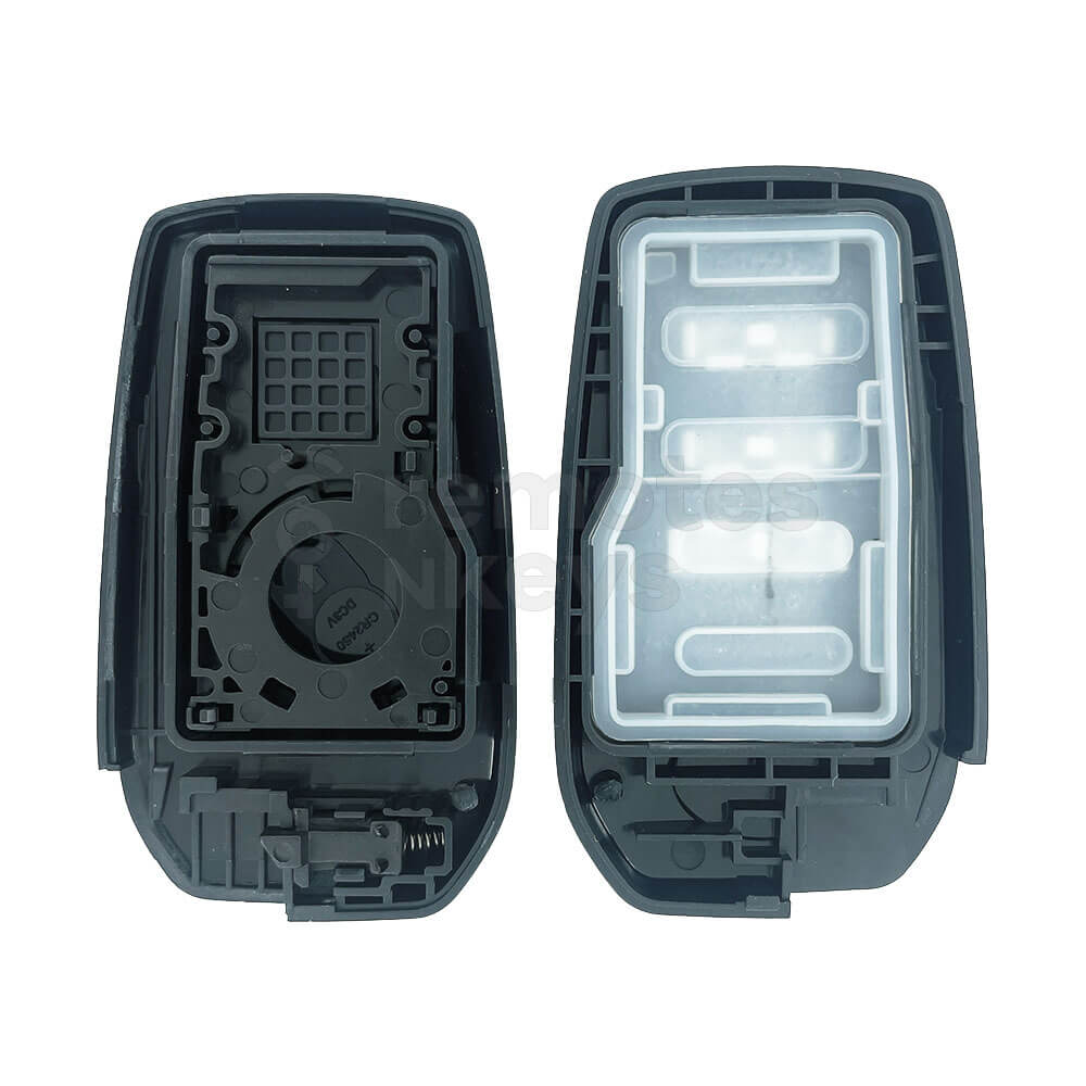 Toyota Land Cruiser/Corolla Cross/Yaris Cross 2021 3 Buttons Smart Remote Key Shell/Case With TOY40 Emergency Blade