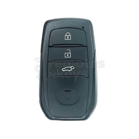 Toyota Land Cruiser/Corolla Cross/Yaris Cross 2021 3 Buttons Smart Remote Key Shell/Case With TOY40 Emergency Blade