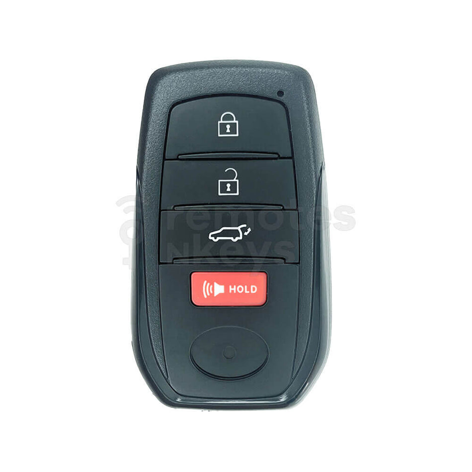 Toyota Land Cruiser 2021 3+1 Buttons Smart Remote Key Shell/Case With TOY40 Emergency Blade