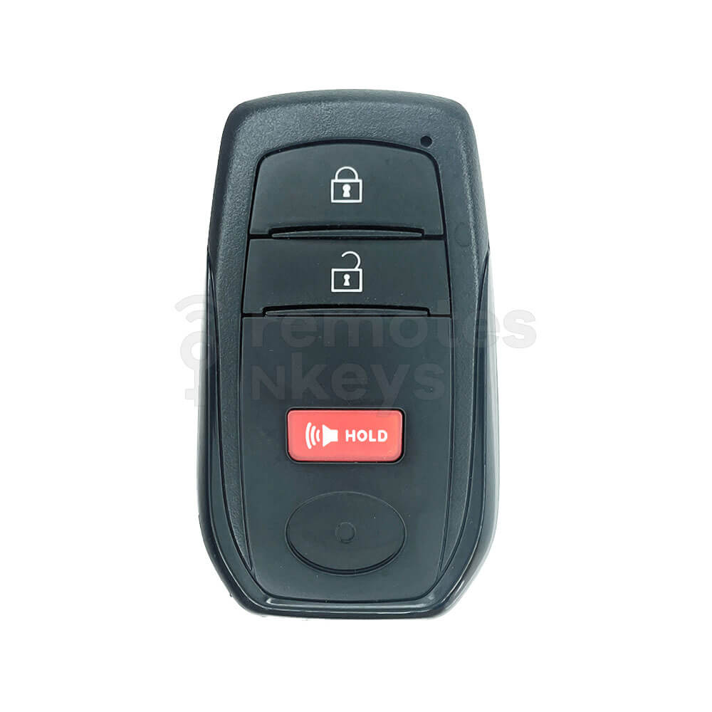 Toyota Land Cruiser/Corolla Cross 2021 2+1 Buttons Smart Remote Key Shell/Case With TOY40 Emergency Blade
