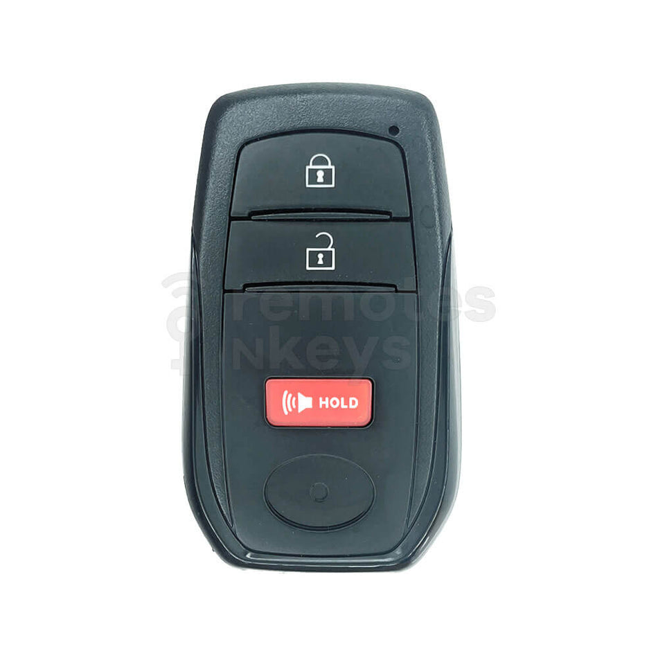 Toyota Land Cruiser/Corolla Cross 2021 2+1 Buttons Smart Remote Key Shell/Case With TOY40 Emergency Blade