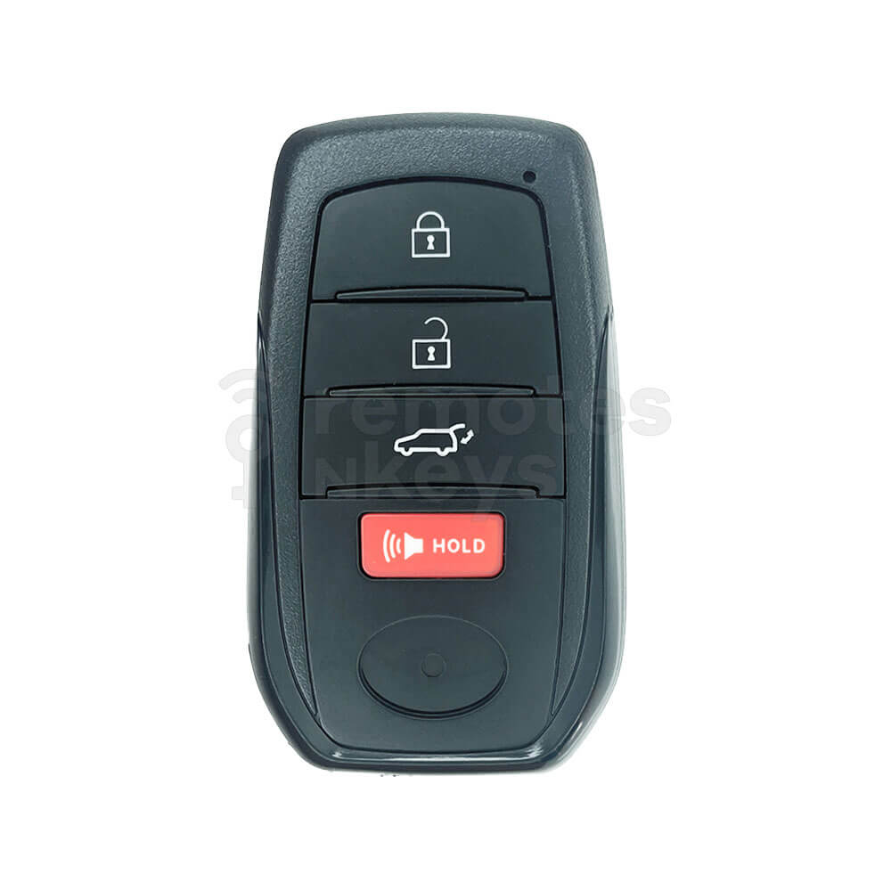 Toyota Land Cruiser/Corolla Cross 2021 3+1 Buttons Smart Remote Key Shell/Case With TOY40 Emergency Blade