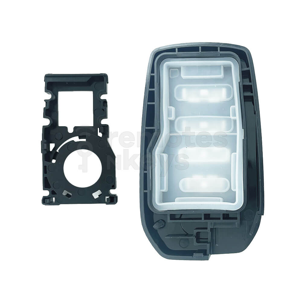 Toyota Land Cruiser/Corolla Cross 2021 3+1 Buttons Smart Remote Key Shell/Case With TOY40 Emergency Blade