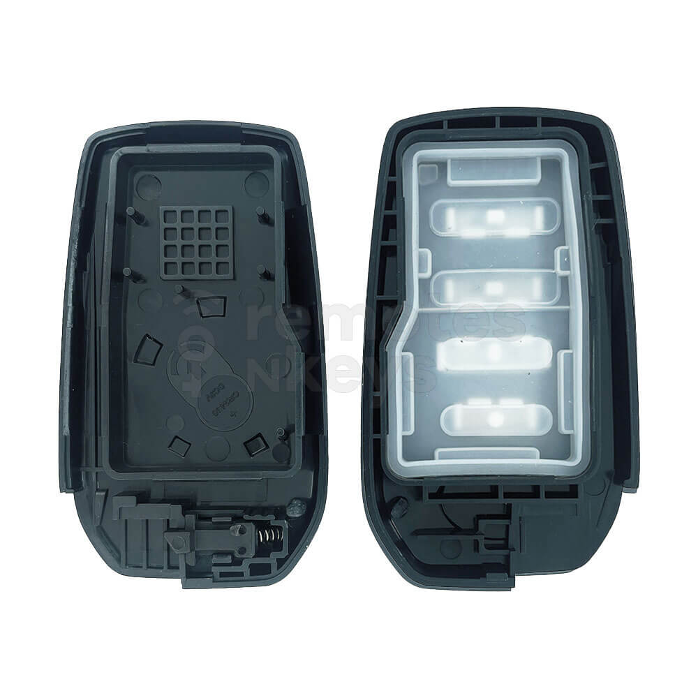 Toyota Land Cruiser/Corolla Cross 2021 3+1 Buttons Smart Remote Key Shell/Case With TOY40 Emergency Blade