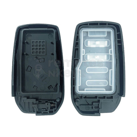 Toyota Land Cruiser/Yaris Cross 2021 2 Buttons Smart Remote Key Shell/Case With TOY40 Emergency Blade
