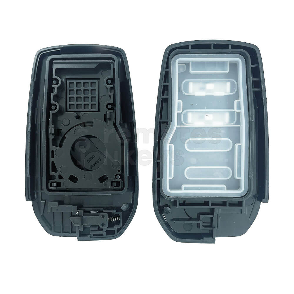 Toyota Land Cruiser/Yaris Cross 2021 2 Buttons Smart Remote Key Shell/Case With TOY40 Emergency Blade