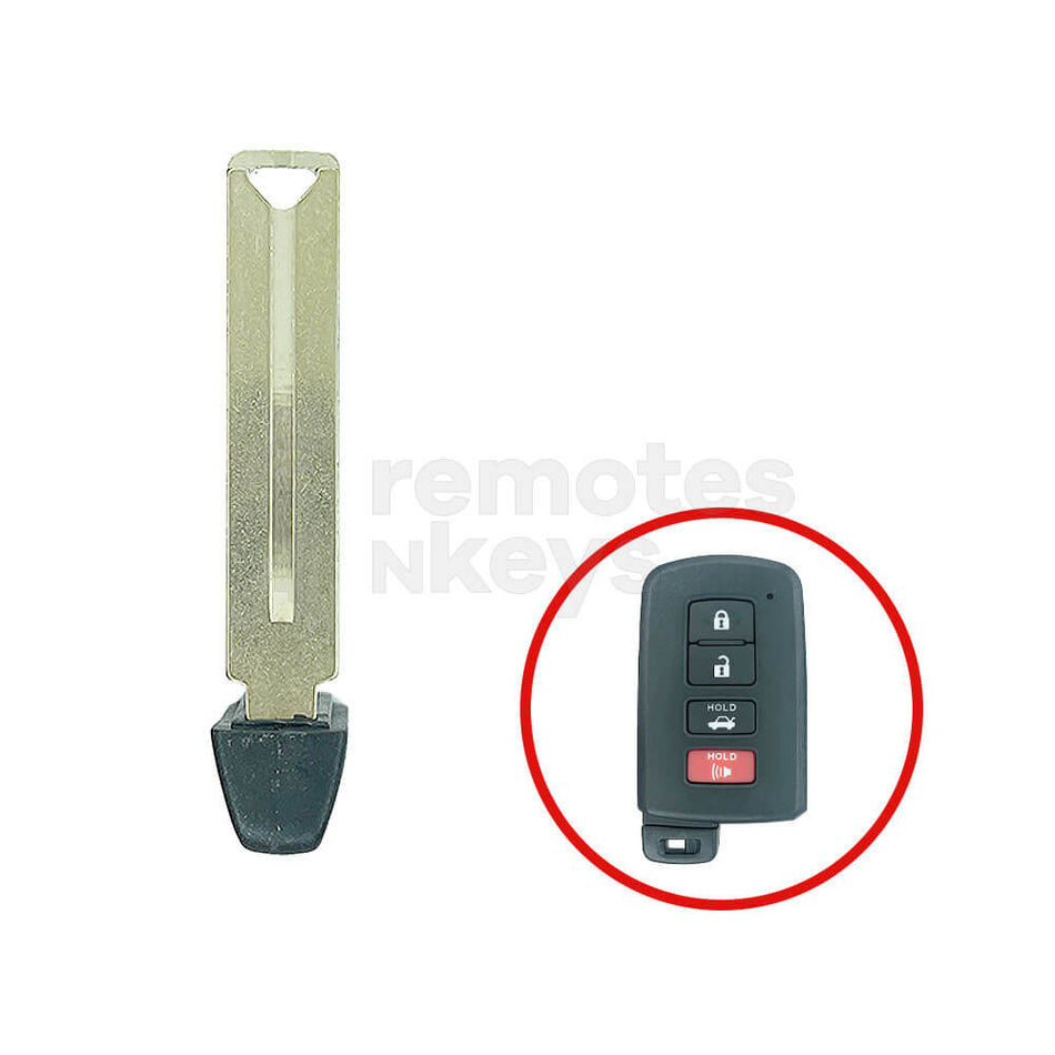 Toyota 2013 Smart Remote Key Emergency Blade TOY40 One Side 