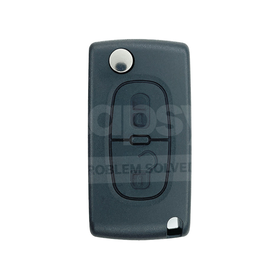 Peugeot 307 2001-2005 3 Buttons Flip Remote Key ID46 433MHz HU107 Blade