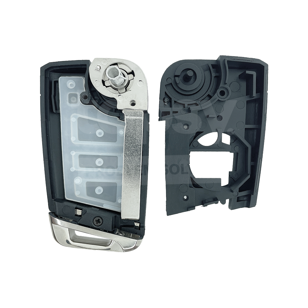 Volkswagen VW MQB 2015 Flip Remote Key Shell 3 Buttons HU162T Chrome