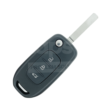 Renault Captur/Megane 2013-2017 3 Buttons Flip Remote Key 4A 433MHz VA2 Blade