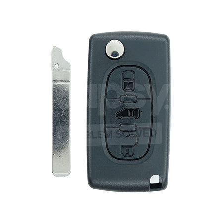 Citroen Berlingo 2009-2016 3 Buttons Flip Remote Key ID46 433MHz