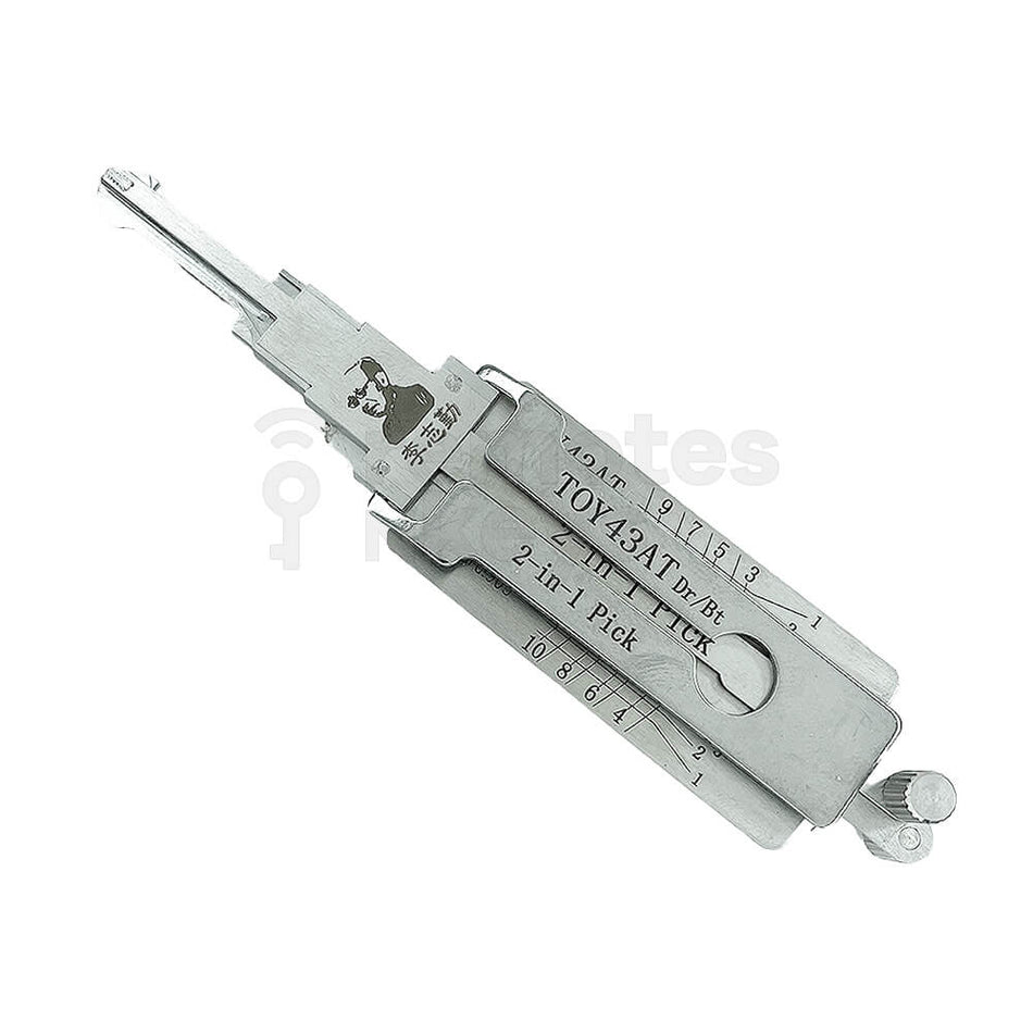Toyota Original Lishi 2-in-1 Pick Decoder Tool TOY43AT-AG 10 Cuts (Ignition/Door)