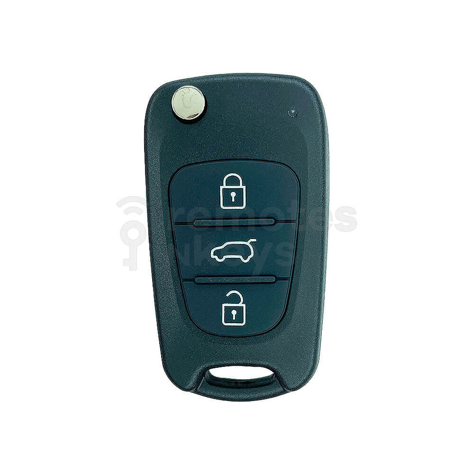 Hyundai/Kia 2011-2013 3 Buttons Flip Remote Key Shell/Case HYN14R Blade SUV Button