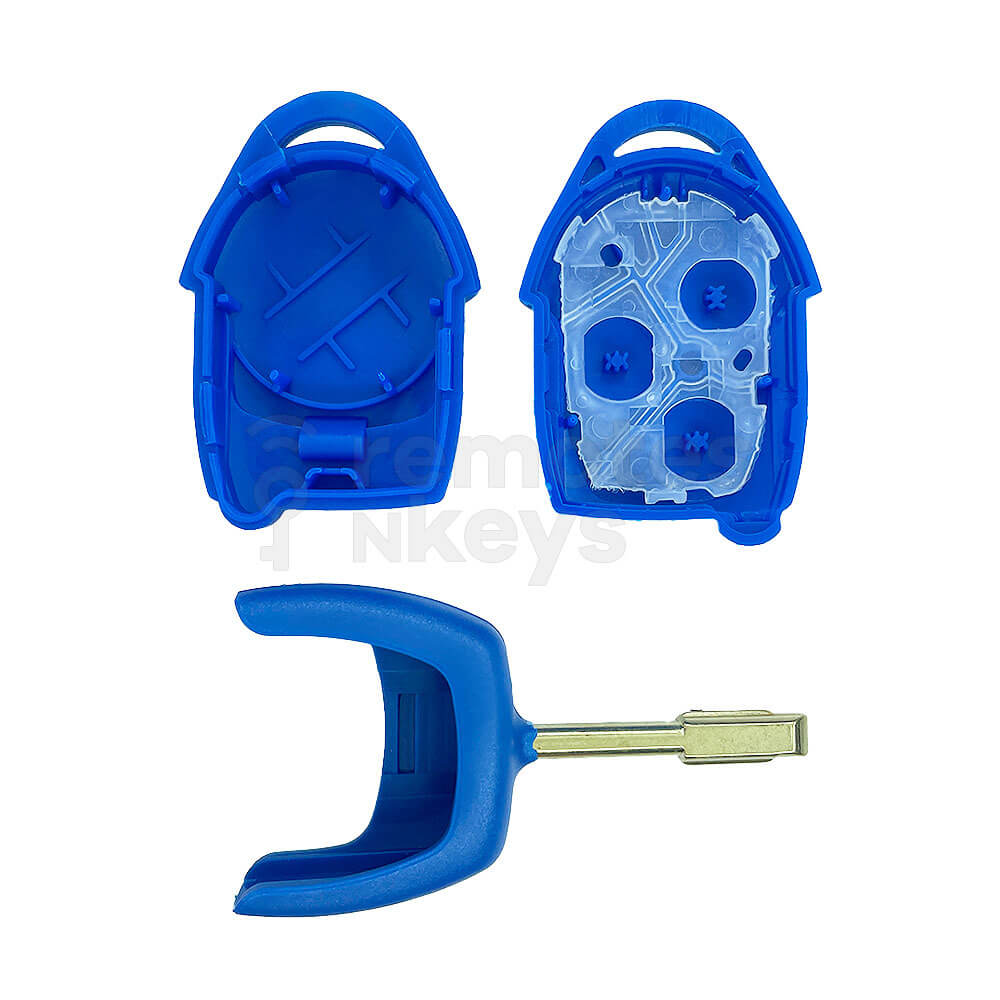 Ford Transit 2006-2014 3 Buttons Blue Remote Key Shell/Case FO21 Tibbe Blade