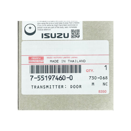 ISUZU D-Max/MU-X Genuine 3 Buttons Smart/Prox Remote Key 433MHz 7-55197460-0 2019-2023